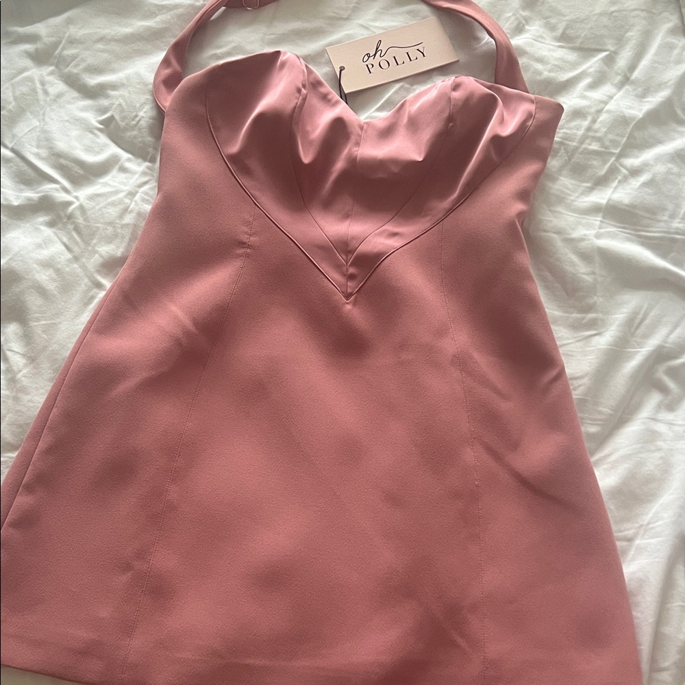 Oh Polly Blush Pink Sweetheart Dress